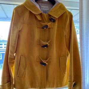 Yellow Banana Republic swing jacket